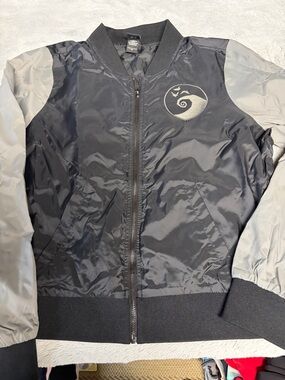 Disney Black and Light Gray Bomber Jacket with Moon Emblem